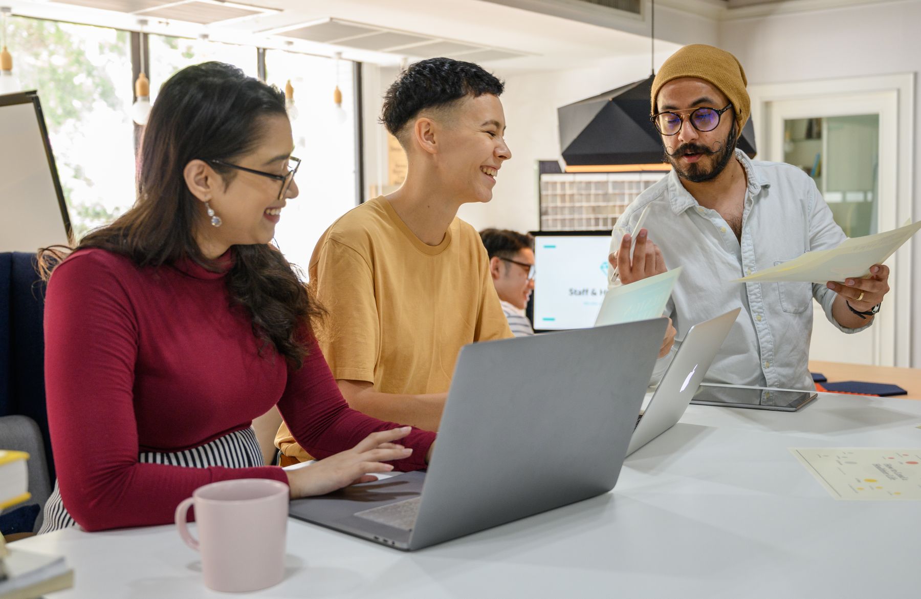Website operator reviewing launch tasks and page structure